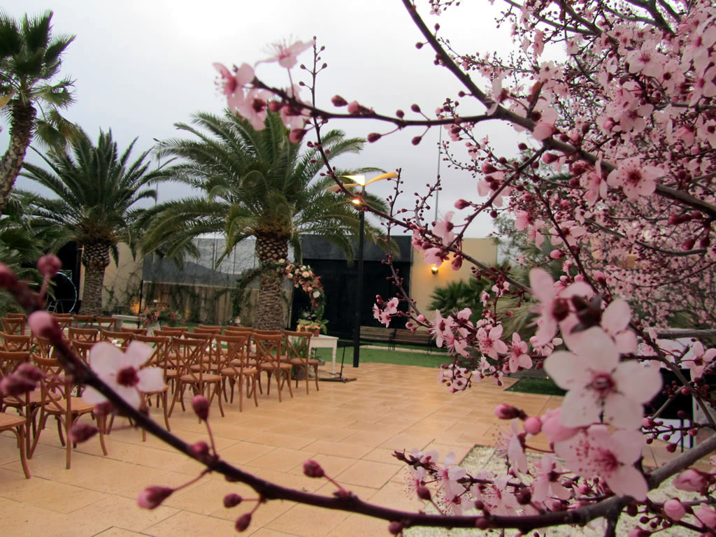 Decoracion flores jardin boda Quinta Lacy