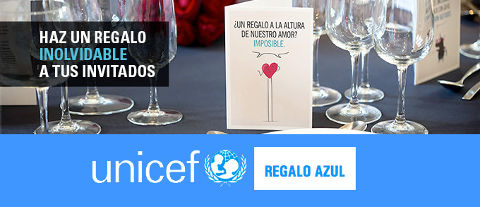 unicef regalo azul bodas